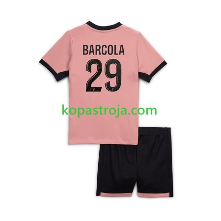 Billiga Fotbollströjor Paris Saint-Germain Bradley Barcola 29 Barn Tredje tröja 2024/25 Kortärmad